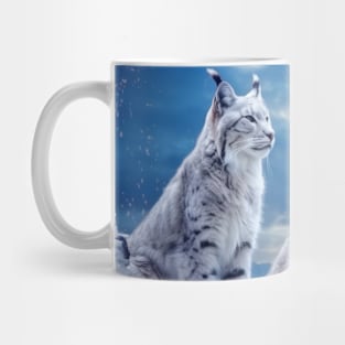 Lynx Animal Wildlife Wilderness Colorful Realistic Illustration Mug